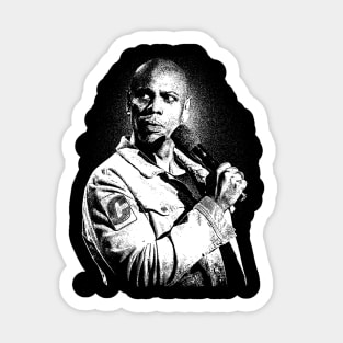 Dave Chappelle White Vintage Sticker